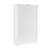 NovaSolo Halifax Bookcase with 5 Shelves in Classic White CA634