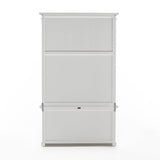 NovaSolo Halifax Single-Bay Hutch Cabinet In Classic White CA637