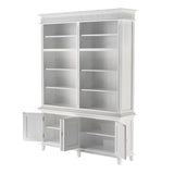 NovaSolo Skansen Double-Bay Hutch Unit in Classic White CA643