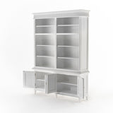 NovaSolo Skansen Double-Bay Hutch Unit in Classic White CA643