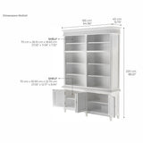 NovaSolo Skansen Double-Bay Hutch Unit in Classic White CA643