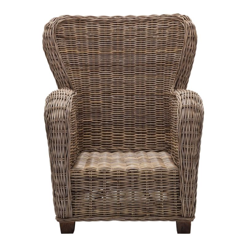 NovaSolo Wickerworks Queen Chair Natural Grey CR42