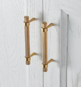 Modern Textured Brass Cabinet and Drawer Handles