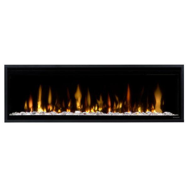 Dimplex Ignite Evolve 50" Built-in Linear Electric Fireplace With Tumbled Glass and Driftwood Media