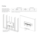 Dimplex Opti-Myst 66" Linear Electric Fireplace With Acrylic Ice and Driftwood Media