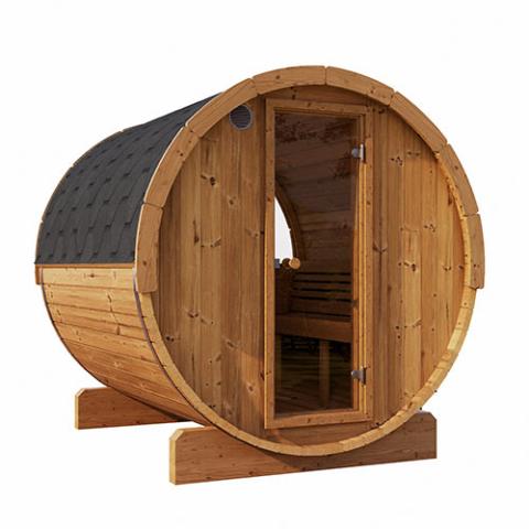 SaunaLife 2-4 Person 5' Long Barrel Sauna | Ergo Model E6