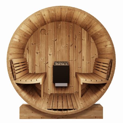 SaunaLife 2-4 Person 5' Long Barrel Sauna | Ergo Model E6