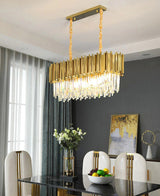 Faulkner - Modern Glass Crystal Chandelier