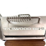 Tagwood BBQ Table Top Warming Brazier | Stainless steel and Acacia wood  | BBQ07SS