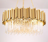 Faulkner - Modern Glass Crystal Chandelier