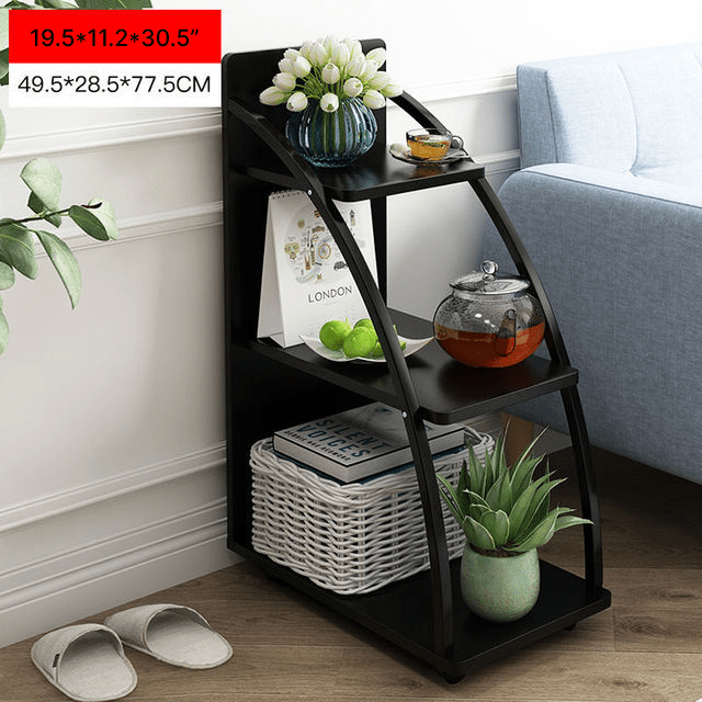 Double Side Coffee Table with Storage Made of Iron and Marble