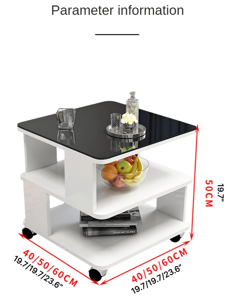 Modern Simplicity Coffee Table Made of Solid Wood with Multifunctional Storage