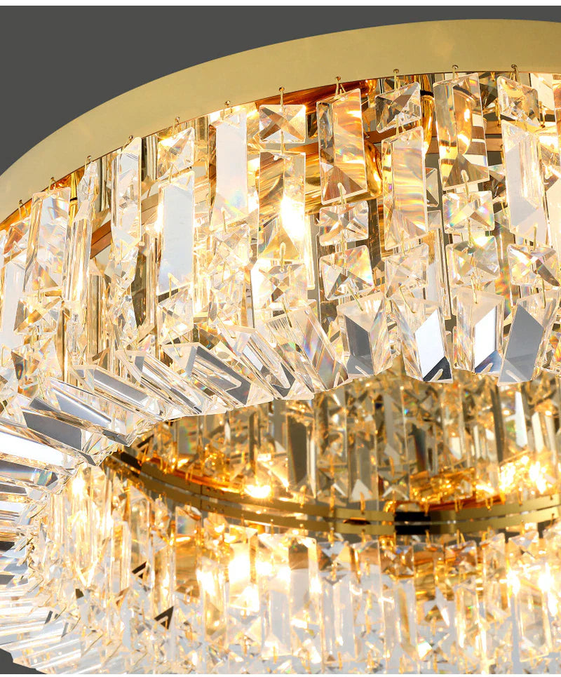 Eminent Drum Crystal Chandelier for Ceiling