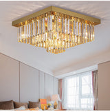 Borghetto Santo Spirito | Chic Gold Square Crystal Chandelier