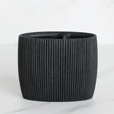 Cadiz Black Ribbed Luxury Bathroom Accessories