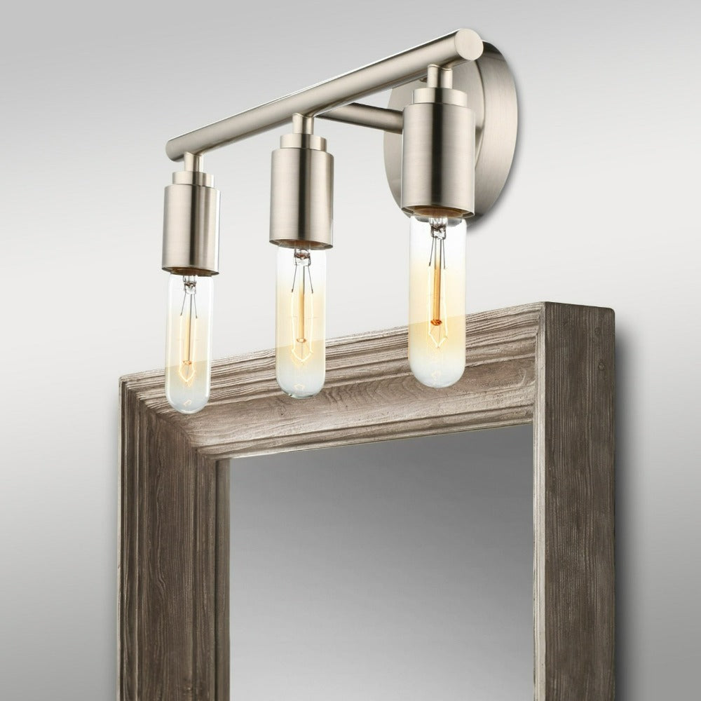 Modern Three-Bulb Vanity Light