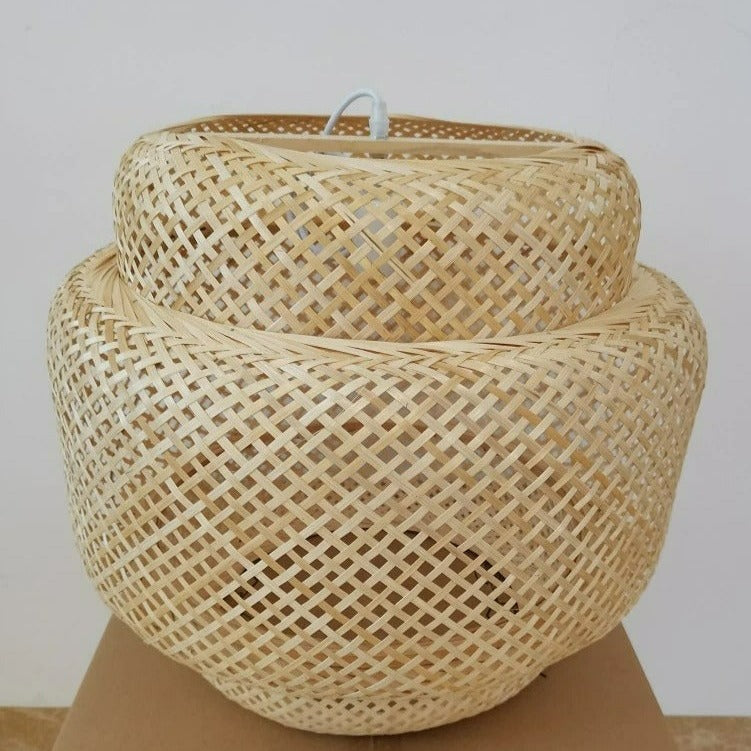 Handwoven Bamboo Pendant Light