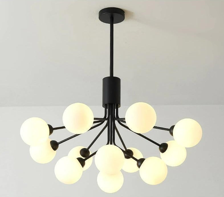 Cora - Modern Glass Globe Chandelier