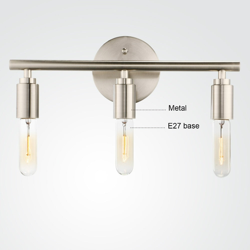 Modern Three-Bulb Vanity Light