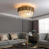 Savona | Elegant Round Gold Crystal Ceiling Chandelier