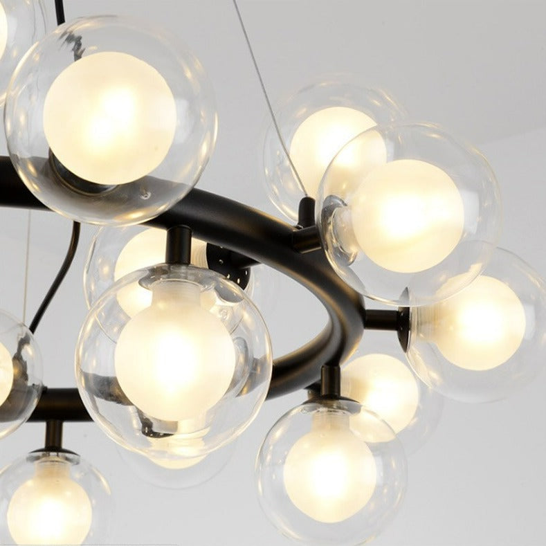 Elena - Modern Glass Globe Chandelier