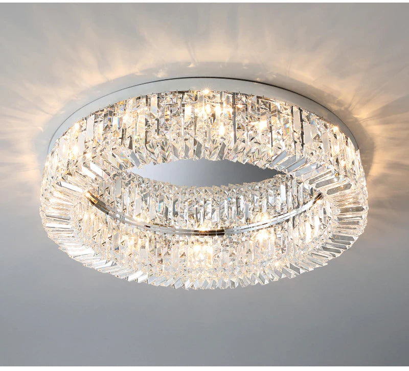 Eminent Drum Crystal Chandelier for Ceiling