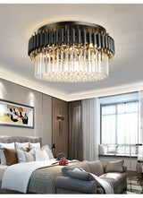 Ceriale | Grand Black Modern Crystal Ceiling Chandelier