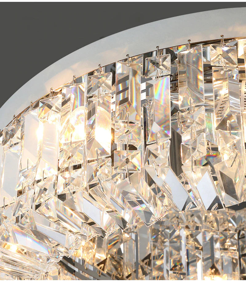 Eminent Drum Crystal Chandelier for Ceiling