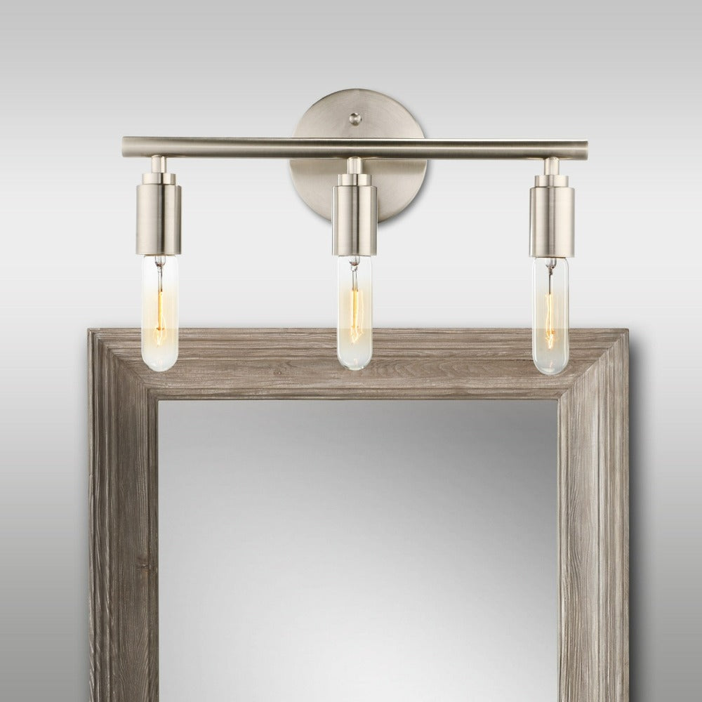 Modern Three-Bulb Vanity Light