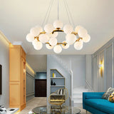 Elena - Modern Glass Globe Chandelier