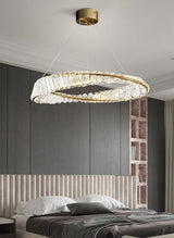 Spiral Glass Crystal Chandelier