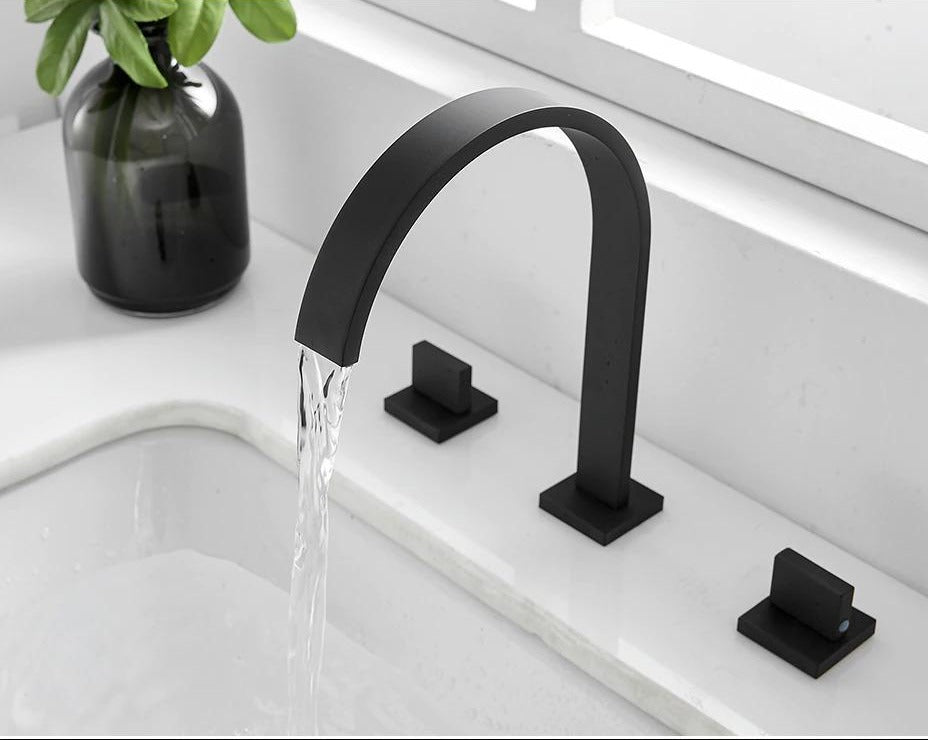 Modern Double Handle Basin Faucet