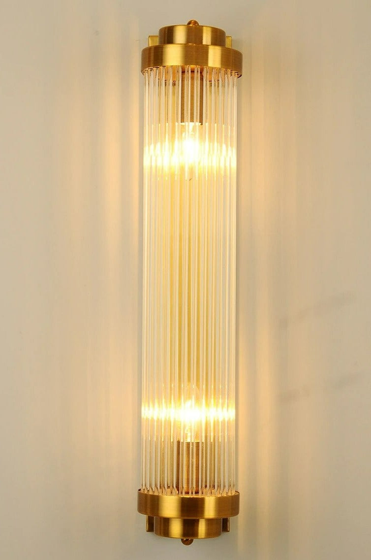 Modern Glass Column Wall Sconce