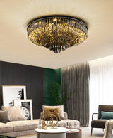 Villanova d'Albenga | Round Modern Black Crystal Chandelier