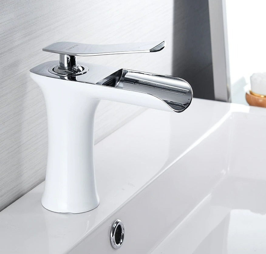 Ames - Modern Waterfall Bathroom Faucet