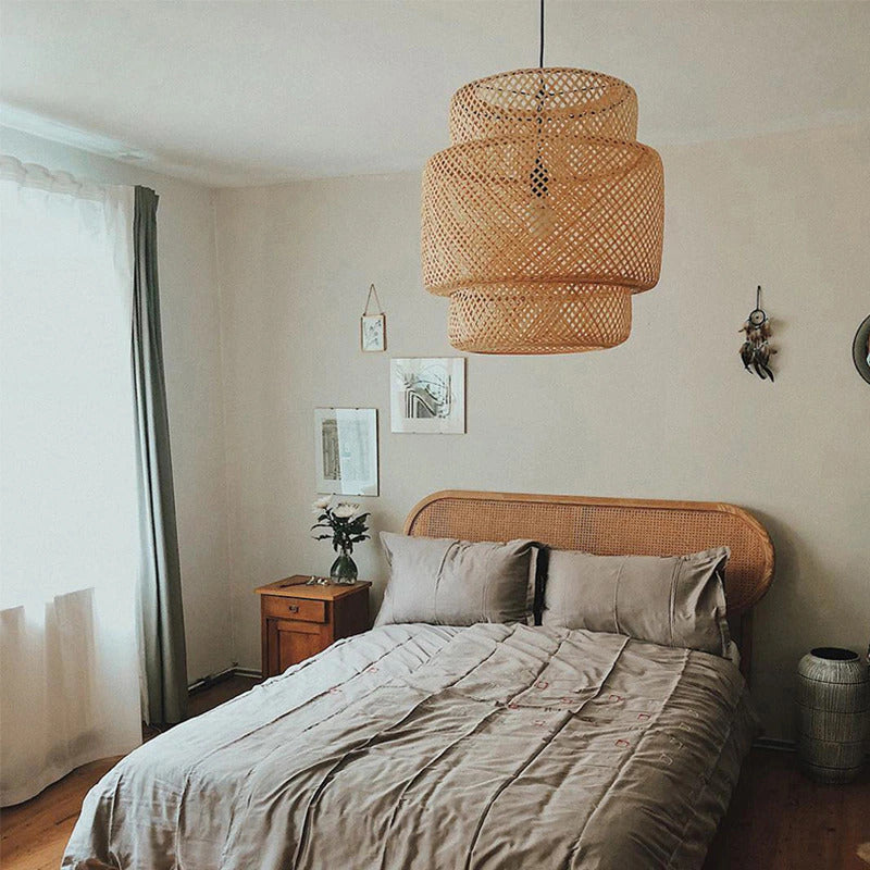 Handwoven Bamboo Pendant Light