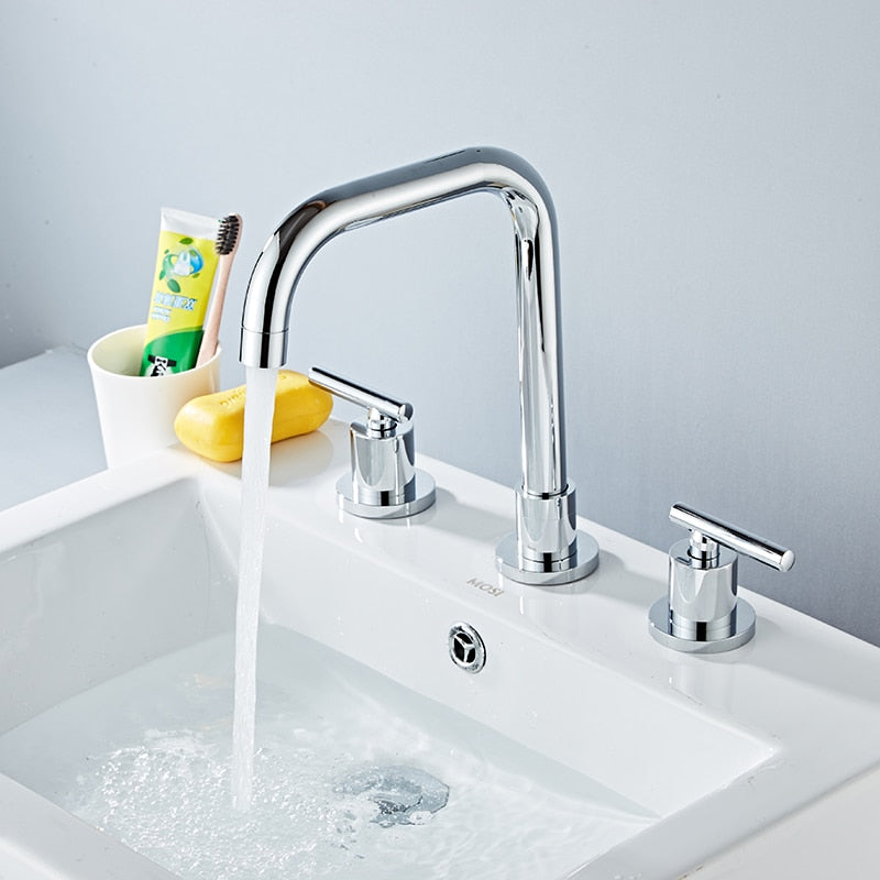 Theodore - Modern Three Hole Bathroom Faucet