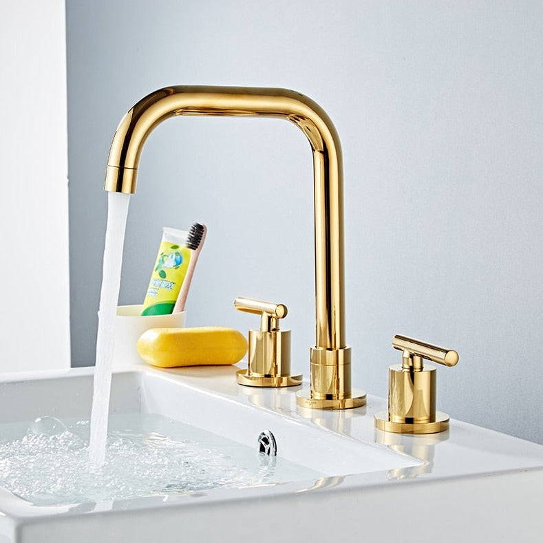 Theodore - Modern Three Hole Bathroom Faucet