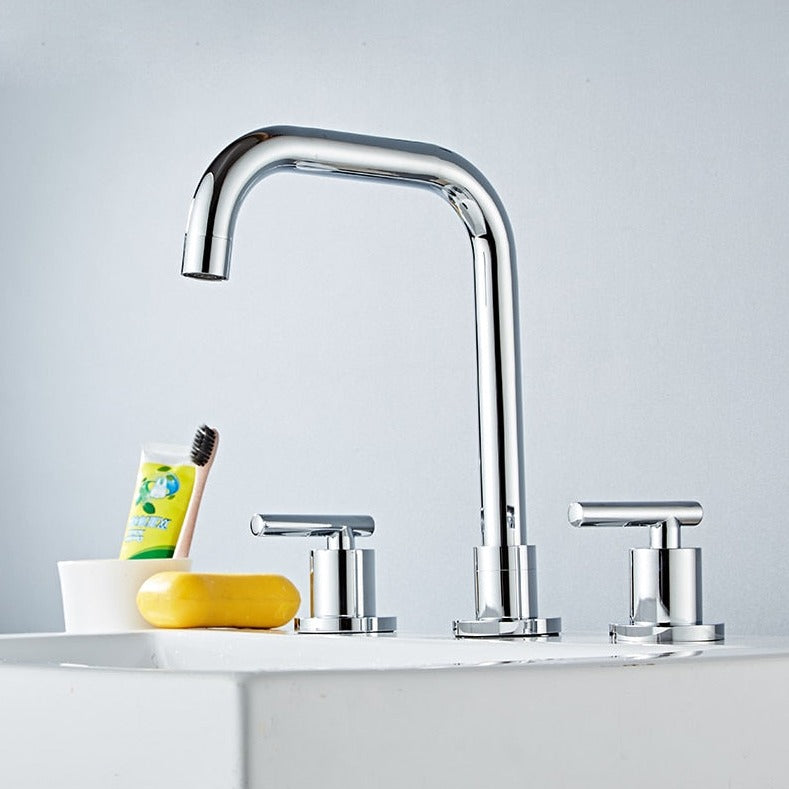 Theodore - Modern Three Hole Bathroom Faucet