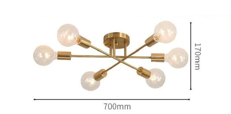 Sputnik - Modern Multi-Bulb Light Fixture