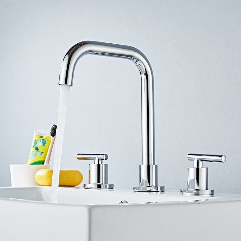 Theodore - Modern Three Hole Bathroom Faucet