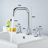 Theodore - Modern Three Hole Bathroom Faucet