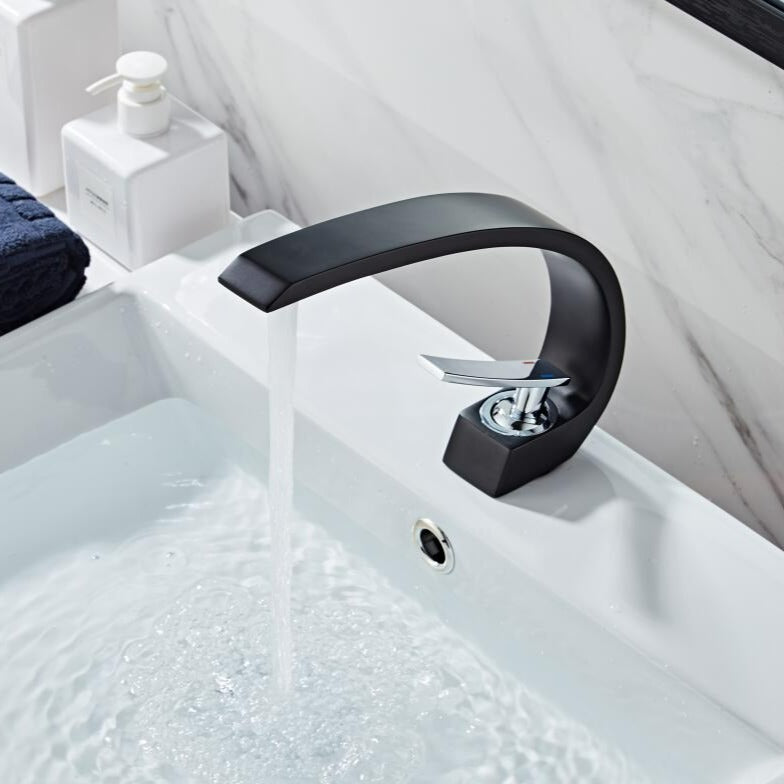 Modern Curved Bathroom Faucet