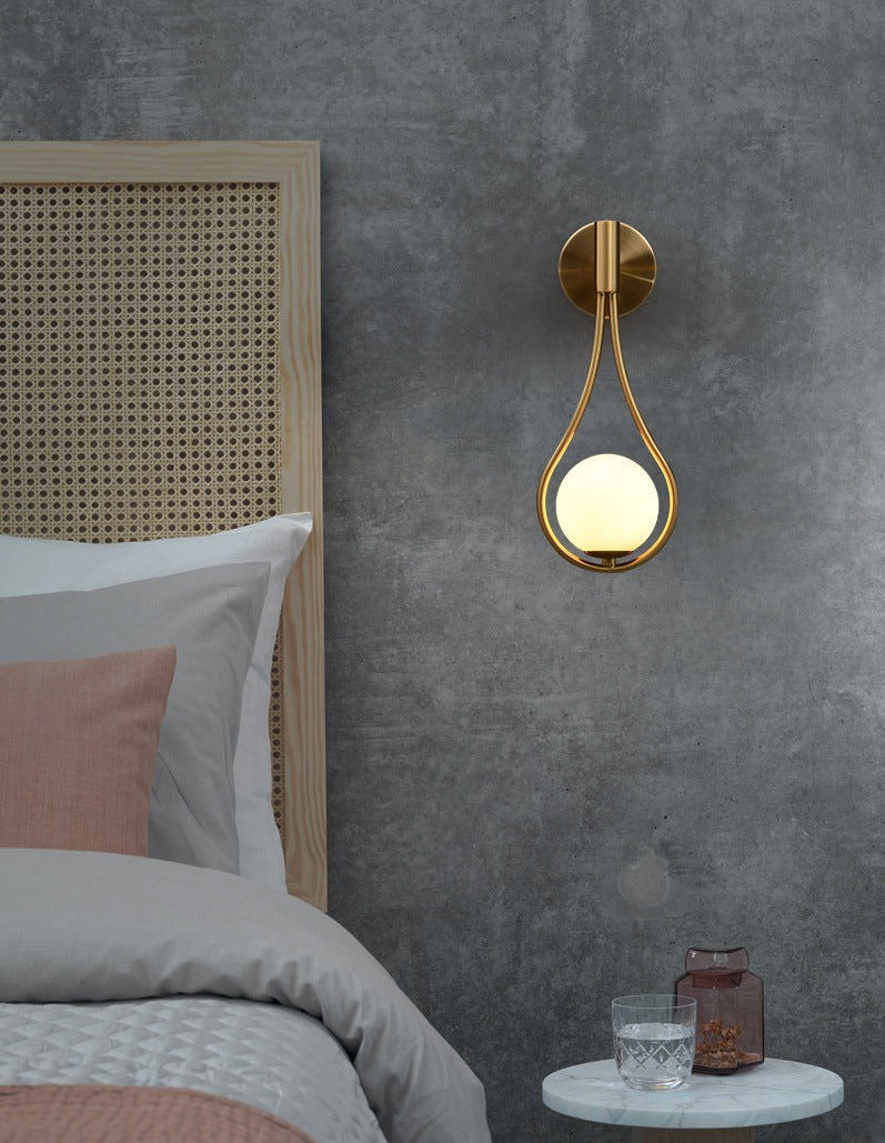 Nordic Glass Globe Wall Light