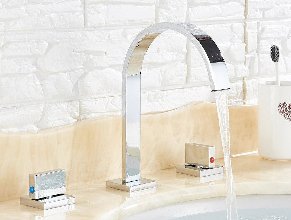 Modern Double Handle Basin Faucet