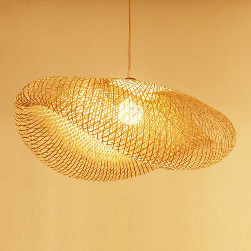 Modern Bamboo Woven Pendant Light