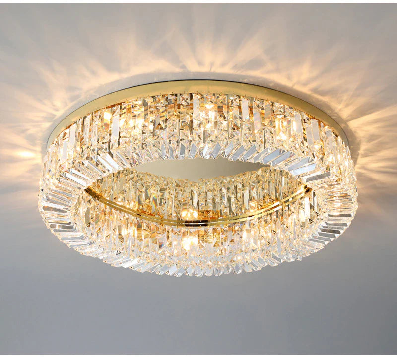 Eminent Drum Crystal Chandelier for Ceiling