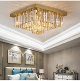 Borghetto Santo Spirito | Chic Gold Square Crystal Chandelier