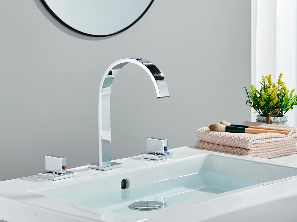 Modern Double Handle Basin Faucet