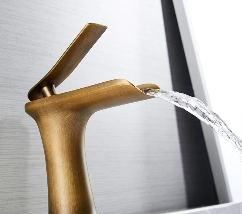 Ames - Modern Waterfall Bathroom Faucet